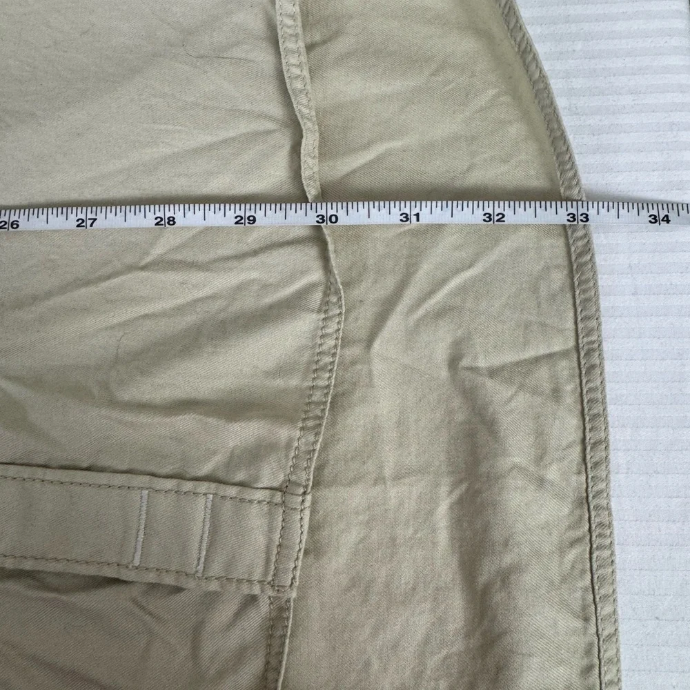 Free People The Freddie Tan khaki Castle wall color Oversized Button Down XS - Picture 13 of 15